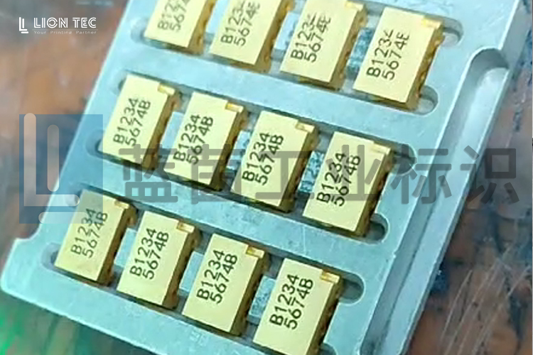 替代激光！微型金屬件UV噴碼機打樣效果