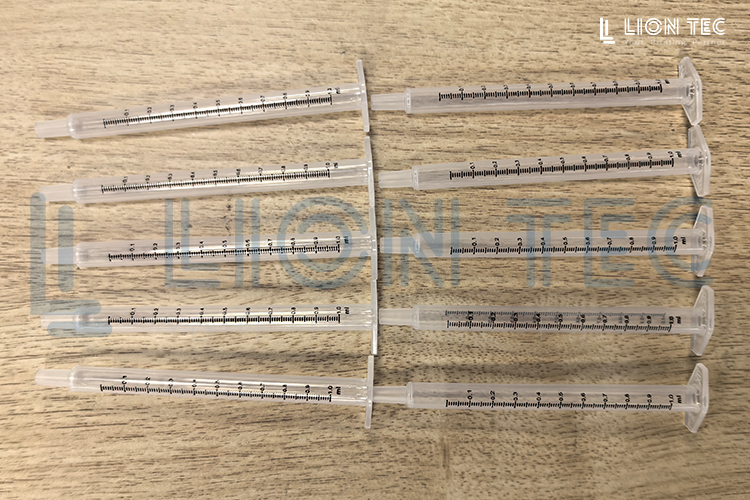 UV噴碼機在醫療行業針筒上噴印精細刻度線